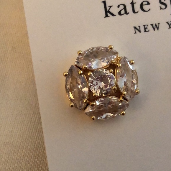 Kate Spade Flying Colors Marquise & Round Clear CZ Cluster Stud Earrings NWT - Picture 7 of 12